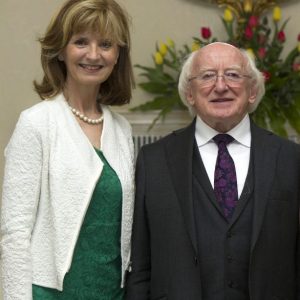 Adi and President Higgins