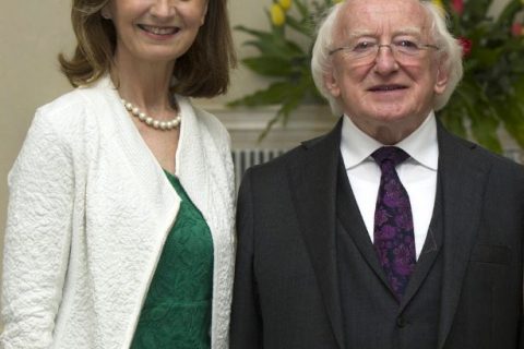 Adi and President Higgins