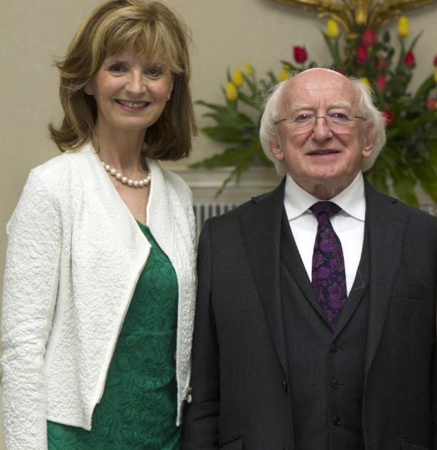 Adi and President Higgins