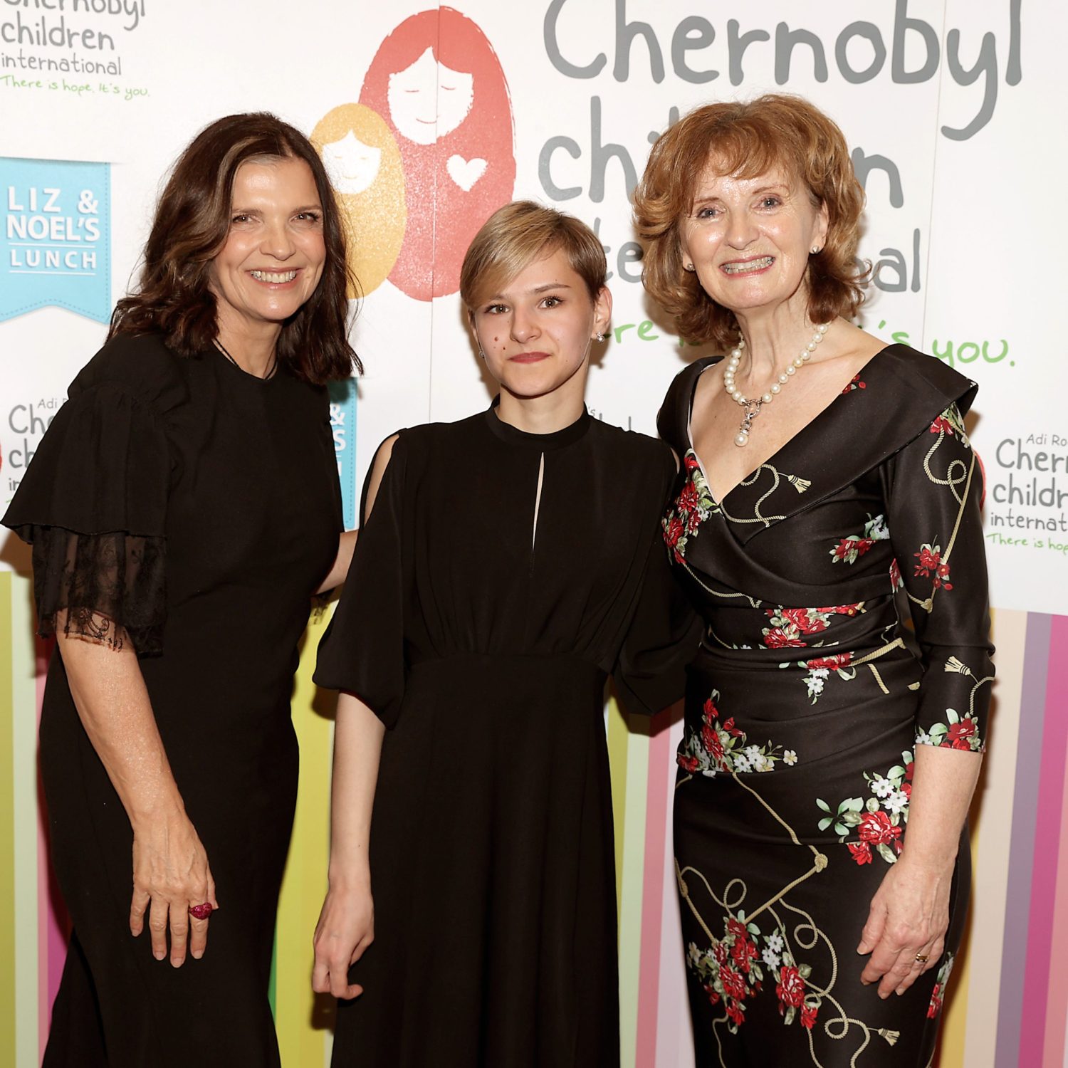 Ali Hewson, Dr Tanya Malachenko and Adi Roche.