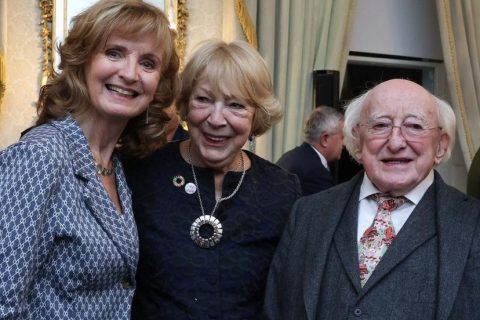 Adi Roche, Sabina Higgins, President Michael D Higgins